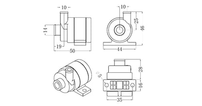 ZKSJ Brushless DC Water Pump 12vdc Water Pump Vertical Garden Pump