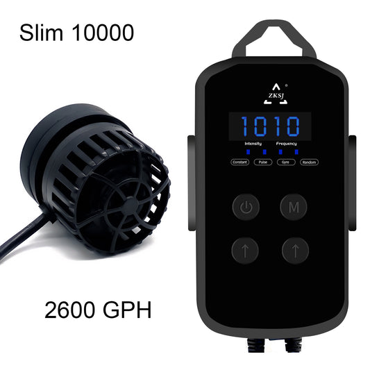 ZKSJ Aquarium Pump Wave Pump DC24v 10000L/H Small but strong Super quiet Programable 7 wave mode