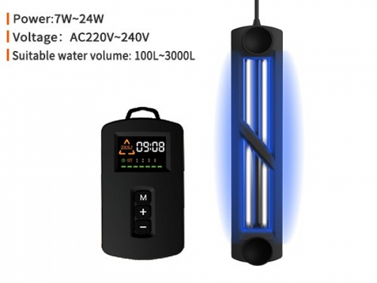 ZKSJ Sterilisationslampe für Aquarien, Leistung optional: 5 W, 11 W, 18 W