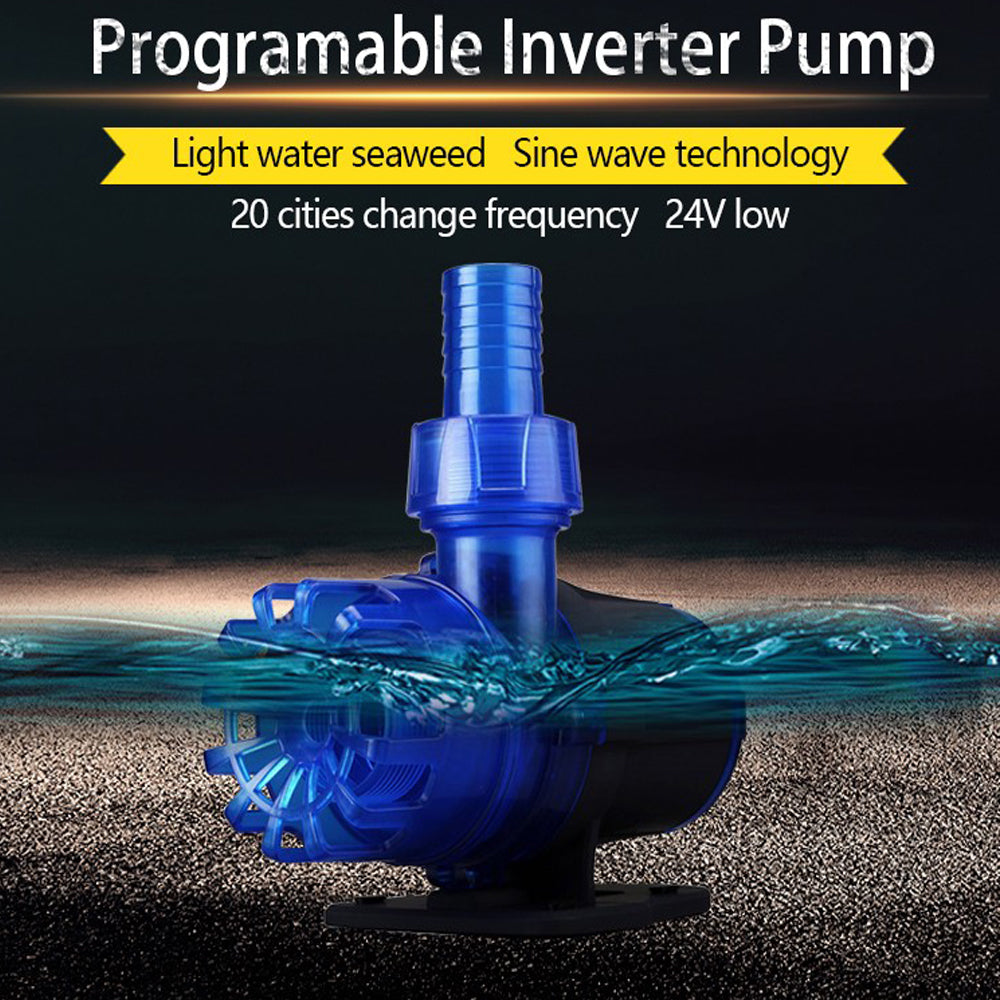 ZKSJ Aquarium Pump 2100GPH 8000L/H 80w DC Aquarium Water Pump 24v Low Pressure Energy Saving Suitable for Fish Tank