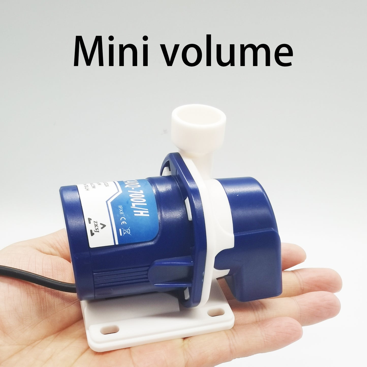 ZKSJ Aquariumpumpe, 500L/H-700L/H, Mini-Tauchpumpe, geeignet für Aquarium, Teich 