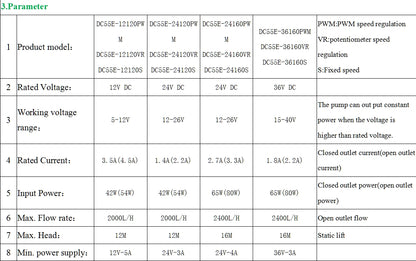 ZKSJ 12V/24V DC55E Pompă de apă pentru încălzire electrică de înaltă presiune Pompă de apă pentru spălare auto 