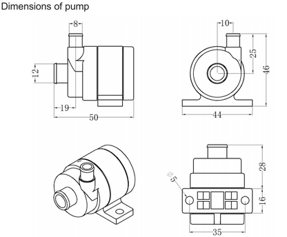 ZKSJ Brushless DC Water Pump Centrifugal Pump Green Wall Water Pump Green Wall Dc Water Pump