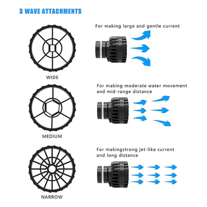 ZKSJ Mini pompă de circulație oceanică Pompă cu undă Pompă cu val de acvariu de conversie de frecvență silențioasă